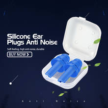 1 Pair Blue Spiral Solid Convenient Silicone Ear Plugs Anti Noise Snoring Earplugs Comfortable For Sleeping Noise Reduction 2024 - buy cheap