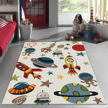 Tapete infantil antiderrapante com desenho, tapete macio para sala de estar e quarto decoração 2024 - compre barato