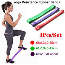 3Pcs/Set Durable Rubber Elastic Resistance Band Fitness Power Training Yoga Loop Tension Tape 2024 - buy cheap