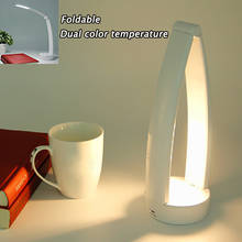 Lámpara de escritorio LED plegable creativa, luz nocturna recargable por USB con Interruptor táctil de lectura para dormitorio y estudio 2024 - compra barato