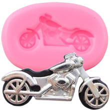 Motorcylcle Silicone Molds Baby Birthday Cake Decorating Tools Cupcake Topper Fondant Mold Candy Clay Chocolate Gumpaste Moulds 2024 - buy cheap