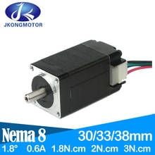 Jkongmotor motor de passo nema8, motor de passo de 20-motor para instrumento de entalhe, 0,6a, ncm, 2n. cm, 3n. cm, 20mm 2024 - compre barato