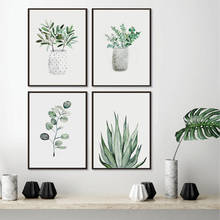 Green Plants Eucalyptus Posters and Prints Modern Minimalist Wall Art Pictures Botanical Painting Living Room Bedroom Home Decor 2024 - buy cheap