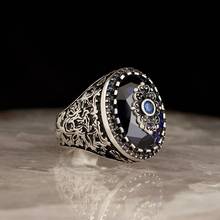 Zircon Traditional Handmade Turkish 925 Sterling Silver Signet Rings Jewelry Gift From Turkey for Women Men 2024 - buy cheap