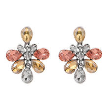 ZHINI Women Drop Earrings Colorful Crystal Female Earrings Jewelry Gift Sweet Simple Long Earrings Statement Earring Wholesale 2024 - buy cheap