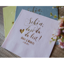 Lunch Personalisierte Servietten, Hochzeit, Personalized Napkins, Custom Napkins dass du da bist, Custom Luncheon Napkins 2024 - buy cheap