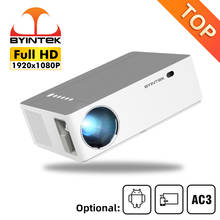 BYINTEK-proyector LED K20 para cine en casa, dispositivo de proyección 3D de 1080 pulgadas, Full HD, 1920 P, 1080x300, Wifi, Android 2024 - compra barato