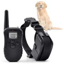 Pet Dog Training Collar Remote Control Electric Shock LCD Display 300m Anti-Bark 2024 - buy cheap