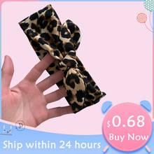 Newborn Kids Girls Leopard Headband Baby Toddler Turban Bow Knotted Hair Band Headwear Cute Lovely Gifts Party Accessories New 2024 - buy cheap