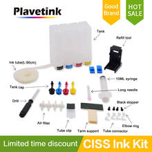 Plavetink Ciss For Canon Continuous Ink Printer For HP Ciss Bulk Diy Tank Continuous System 4 Color Cartridge and Ink Tube Drill 2024 - купить недорого