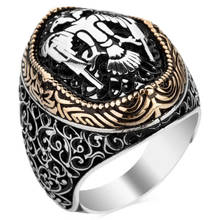 925 Sterling Silver Double Headed Eagle Mens Ring with Special Male Bird Animal Quality Luxury Jewelry Stylish Unusual Elegant 2024 - buy cheap