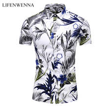 5XL 6XL 7XL Summer New Fashion Men's Hawaiian Shirt Short Sleeve Regular Fit Floral Tropical Shirts Top Blouse Male Plus Size 2024 - buy cheap