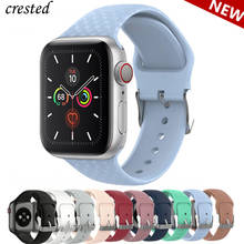3D текстурный ремешок для Apple watch 5 ремешок 44 мм 40 мм iwatch 38 мм 42 мм спортивный силиконовый ремешок для часов Браслет Apple watch 4 3 2 1 44 2024 - купить недорого