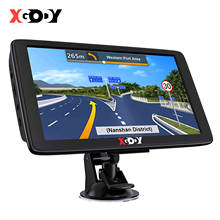 Xgody-navegador GPS para camión, pantalla táctil de 7 pulgadas, parasol, navegación GPS para coche sin Bluetooth, 256M + 8G, mapa de América y Europa 2024 - compra barato