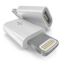 1 шт. переходник адаптер MicroUSB мама на lightning папа для iPhone, iPad, iOS micro usb лайтнинг 2024 - купить недорого