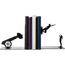 Metal Book Holders Bookends Non-skid Bookshelf Decorative Thema Love Sport Duty Iron Art Black Stand Support Magazines Organizer 2024 - buy cheap