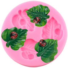 Leaf Ladybug Silicone Molds DIY Leaves Cupcake Topper Fondant Cake Decorating Tools Candy Polymer Clay Chocolate Gumpaste Moulds 2024 - buy cheap