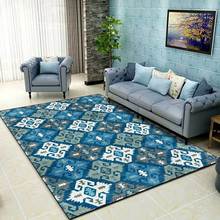 Alfombras de estilo geométrico bohemio, alfombrilla antideslizante para sala de estar, lavable y absorbente, para área de estudio, decoración de dormitorio, 80x160cm 2024 - compra barato