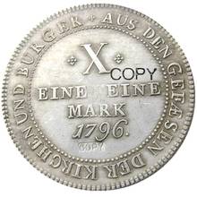 Germany Frankfurt Taler 1796 HGBH  Silver Plated Copy  Coins 2024 - buy cheap