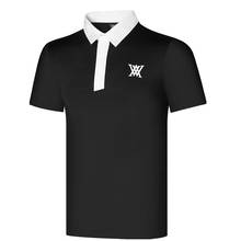 Camiseta masculina de manga curta para o verão, camiseta de golf esportiva de 4 cores com secagem rápida para o ar livre, esportes e lazer 2024 - compre barato