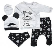 Baby Girl Boy Babies Newborn Clothing 5-pcs Hospital Outlet Custom Fabric Antibacterial Babies Healthy Safe Outfit Sets Dresses 2024 - buy cheap