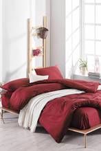 Bedding Set With Pillowcase Duvet Cover Sets Bed Linen Sheet Maroon Double Queen Size Quilt Covers Bedclothes 2024 - buy cheap