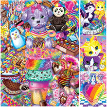 Full square/round 5D DIY diamond painting colorful aimals dog cats Embroidery Pattern Cross stitch kit mosaic home decor gifts 2024 - buy cheap
