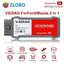 Vxdiag-ferramenta de diagnóstico automotivo vcx nano forford obd2, scanner com wi-fi, para mazda pcm e abs 2024 - compre barato