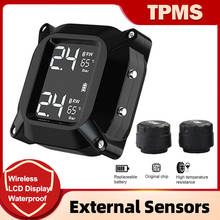 M6 Motorcycle TPMS Moto Tire Pressure Monitoring System with External Sensors Waterproof TMPS 2024 - buy cheap