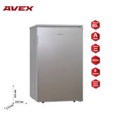 Морозильник AVEX FR-85 S (серебристая), 80 л., капельная разморозка, А класс, 39дБ, 4 выдвижных ящика (1 большой, 2 средних и 1 малый), температура до -20 2024 - купить недорого