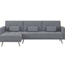 Home Innovation Sofa chaise longue Verona de 267cm, convertible en cama, reversible, gris claro 2024 - compra barato