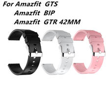 Correa de silicona para reloj Huami Amazfit GTS GTR, pulsera de 42mm para Huami Amazfit Bip U S GTS 2, 3 uds. 2024 - compra barato