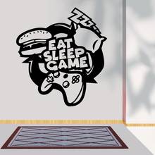 Eat Sleep Game Artistic Decal Wall Art Wall Sticker For Home And Gaming Room Decoration A001744 2024 - buy cheap