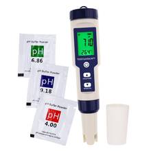 Тестер качества воды Pentype 5-в-1 с несколькими параметрами (pH / TDS / EC / Temp/Salinity), бытовой промышленный лабораторный анализ 2024 - купить недорого