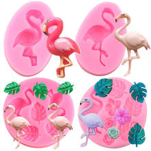 Flamingo Flower Cupcake Topper Silicone Mold Bird Animal Fondant Molds DIY Cake Decorating Tools Candy Chocolate Gumpaste Mould 2024 - buy cheap