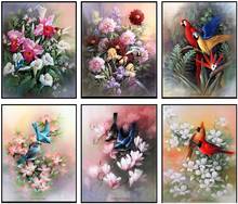 Counted Cross Stitch Kits Needlework Embroidery - Crafts 14 ct Aida DMC Color DIY Arts Handmade Home Decor - Birds Collection 2024 - buy cheap