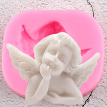 3D Cherub Angel Baby Silicone Molds DIY Chocolate Candy Clay Mold Cupcake Topper Fondant Cake Decorating Tools Soap Resin Moulds 2024 - buy cheap
