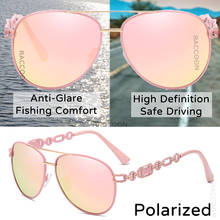 Super Cute Pink Polarized Ladies Sunglasses Classic Poilt Fashion Sun Glasses Outdoor Uv400 Luxury Designer Eyewear De Sol Mujer 2024 - buy cheap