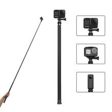 Telesin 2.7m fibra de carbono ultra longa selfie vara para gopro hero 10 9 8 7 6 5 4 insta360 um x dji osmo câmera ação monopé 2024 - compre barato