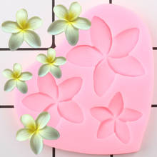 Frangipani Cake Border Fondant Cake Decorating Tools Cupcake Topper Silicone Mould DIY Wedding Candy Resin Clay Chocolate Molds 2024 - buy cheap