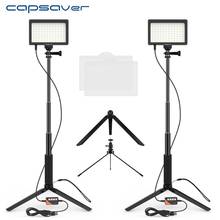 capsaver LED Video Light TL-96A Photography Lamp Bi-color 3200-5600K Dimmable Panel Light with Tripod for Youtube Selfie Makeup 2024 - buy cheap