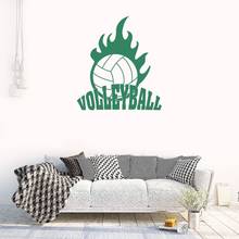 Pegatinas de pared Blazing Volley Ball, calcomanía deportiva para decoración del hogar y dormitorio, A001123 2024 - compra barato