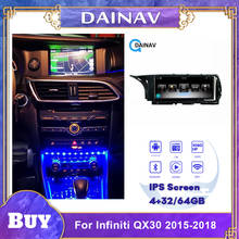 Radio con GPS para coche, reproductor Multimedia con Android, 2 Din, DVD, para Infiniti QX30 2016 2024 - compra barato